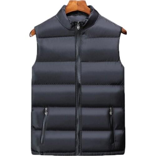 Warm Waistcoat New Cotton Padded Vests Men Autumn Winter Korean Fashion Brand Sleeveless Jacket Large Size 5XL 6XL Vest Coat