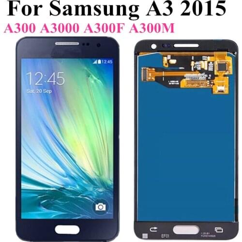 4.5 inch TFT LCD adjust brightness For Samsung Galaxy A3 2015 A300 A3000 A300F A300M LCD Display+Touch Screen Digitizer Assembly