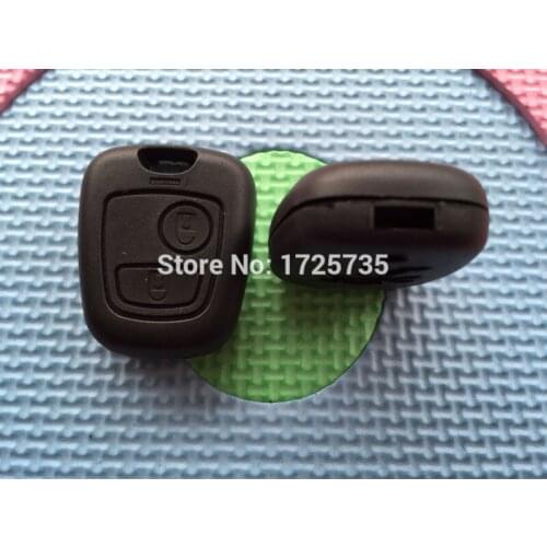 1Pcs Of New 2 Buttons Replacement Entry Key Keyless Remote Fob Shell Case For Peugeot 207 306 307 Blank Without Blade No Logo