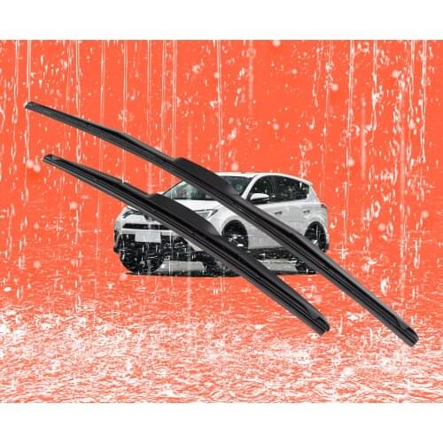 2 pcs Front Windshield Bracketless Wiper Blades Set 26"+16" Fit for J-Hook TOYOTA RAV4 2009-2015