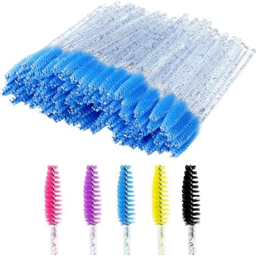 200 pieces of disposable crystal mascara brush stick for eyebrows, eyelash extension, mascara application, makeup use