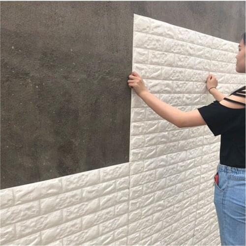 70x77cm New 3D XPE Foam Brick Wall Sticker Self Adhesive Decorative Wallpaper 3d Wall Panel Room Decoration