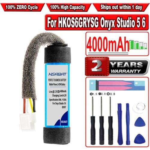 HSABAT 4000mAh ID997 Battery for Harman/Kardon HKOS6BLKSG HKOS6GRYSG Onyx Studio 5 6 Speaker