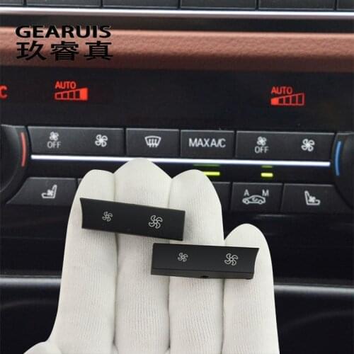 Car Styling For BMW 5 6 7 series f10 f18 5gt f07 F01 F02 Wind Air Volume air conditioning Fan button switch Covers Stickers Trim