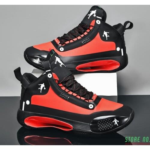 Basketball Shoes for Men Lace-Up High Top Sneakers Mens Retro Basketball Shoes Breathable Trend Men Sneakers Walking Shoes