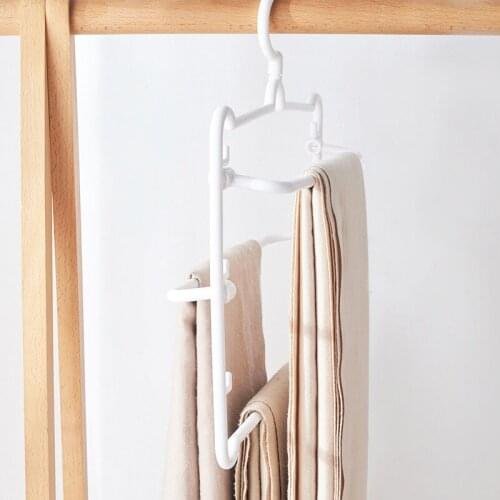 Household Multifunctional Pants Hanger Pants Clamp Wardrobe Multi Layer Drying No Mark Hanging Trousers Special Hanger