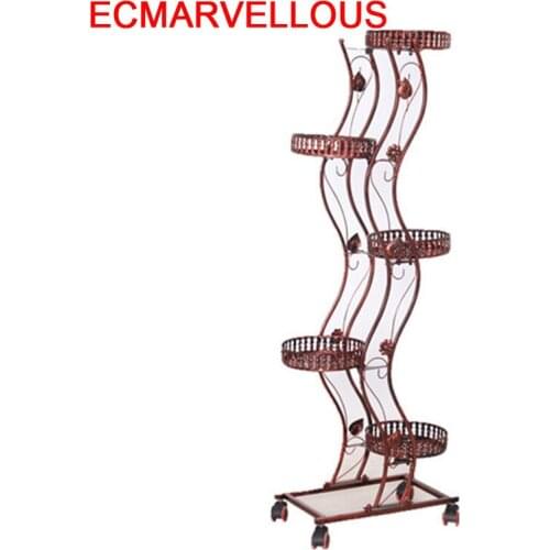 Decor Balcony Iron Garten Dekoration Terrasse Decoration Afscherming Balcon Stand Flower Shelf Balkon Plant Rack