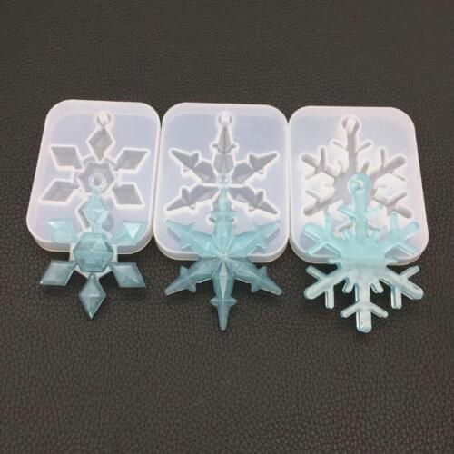 DIY Snowflake Crystal Epoxy Resin Silicone Mold Jewelry Fillings Pendant Accessory Charms Handmade Cabochon Mould Stuff Craft
