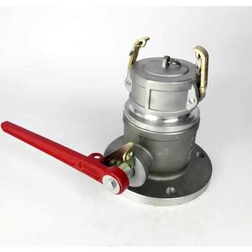 DN80 round flange one-way ball valve aluminum alloy flange ball valve Gasoline truck unloading station gas station ball valve