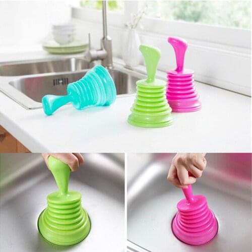 Hot Drain Cleaners Household Powerful Sink Drain Cleaner Hair Catcher Pipe Cleaners Pipeline Dredge Suction Cup Toilet Plungers