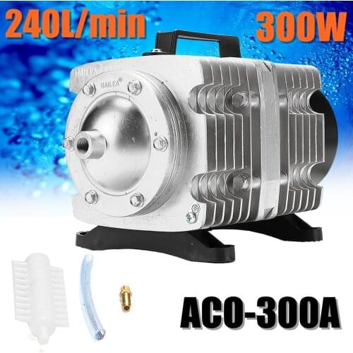 300W AC 220V 240L/min Air Compressor ACO-300A 0.04Mpa Electromagnetic Aquarium Pump Oxygen Aquarium Fish Pond Compressor