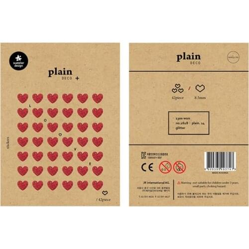 Korea Suatelier Scrapbooking Seal Glitter Heart And Star Book Sticker Stationery DIY Craft Decoration Household Supplies