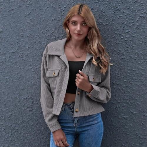 Jackets Womens Clothing 2021 Casual Spring Autumn Long Sleeve Turn-down Collar Outsuits Y2K Coats Woman Femenino Female Suits