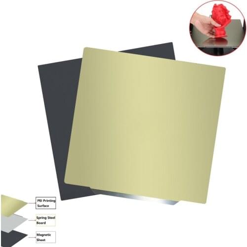 MEGA 310*310 235*235 220*220 PEI Sheet Removal Spring Steel Flexible Magnetic Base Heatbed Sticker for CR10 3D Printer HotBed