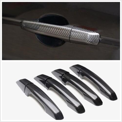 Dry Carbon Fiber Door Handle Cover For Land Rover Range Rover Sport 2014-2018 NO Smart Key Hole