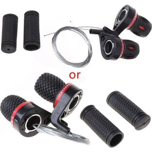 New 1 Pair Derailleur Grips Bicycle Lever Transmission Twist Grip Speed Change MTB Bike Compatible Cycling Gear Shifter Travel