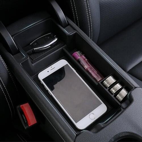 For Mercedes Benz A-Class CLA GLA W176 C117 X156 Armrest Box Storage Car Organizer Accessories 2013 2014 2018 A45 200 220 180