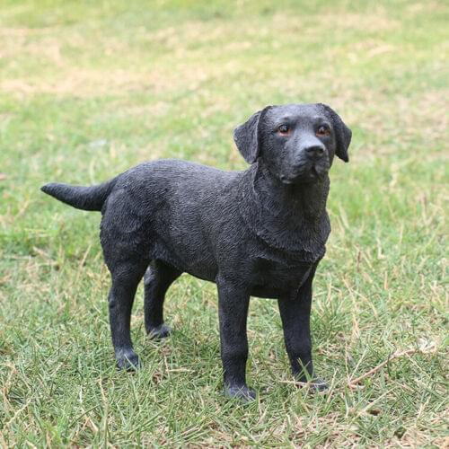 JJM Stand Labrador Retriever Dog Pet Figure Animal Car Decoration PVC Model Educational for Children Adults Kids Gift