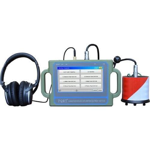 Portable leak detector with sensor leak detection system in pipeline