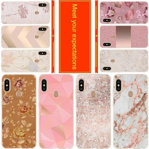 Silicone Case For Xiaomi Redmi Note 10 9 8 7 6 5 Pro Max 10s 9s 9T 8t 4G 5G Cover Rose gold