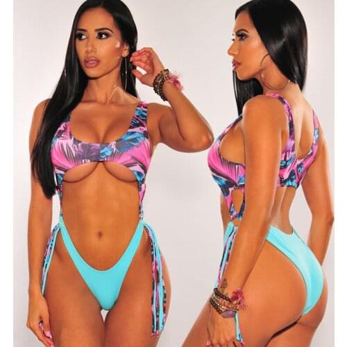 Sexy Swimsuit Monokini for Women 2020 One- Piece Swimmig Suit High Cut Tassel Swimwear Bodysuit Backless Bathing Suit Beach Wear