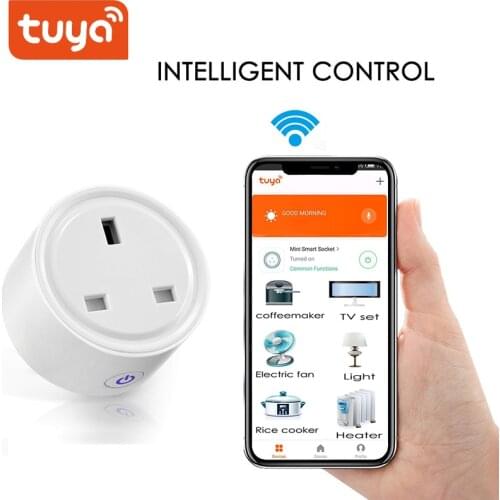 16A US/UK Smart Plug Universal WiFi Adapter Timing Functie Voice Control Power Smart Switch Support Google Home Alexa Tuya App