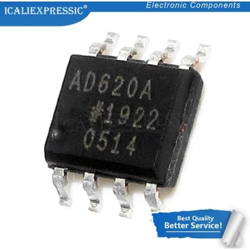 10PCS AD620ARZ SOP8 AD620A SOP AD620 AD620AR SMD SOP-8