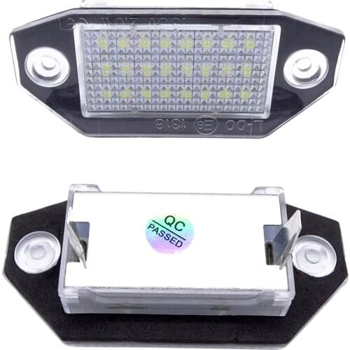 2 Pcs Car Led Number License Plate Lights For Ford Mondeo MK3 2000-2007 4/5 Car Rear Tail Number Lamp Replacement Accessories