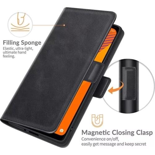 2021 for Sony Xperia 5 II 2 5m2 Mark II MK II XQ-AS52 XQ-AS62 XQ-AS72 Double Wallet Flip Leather Cover Phone Case Capa Etui Fun