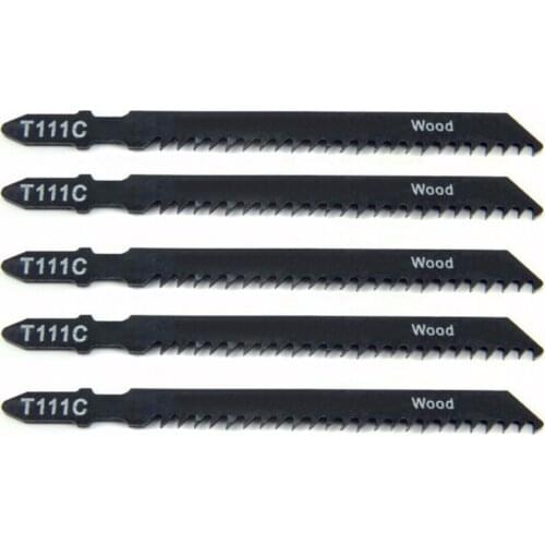 5pcs/set Rawlplug T111C Wood Jigsaw Blades For MAKITA BOSCH HITACHI POSH