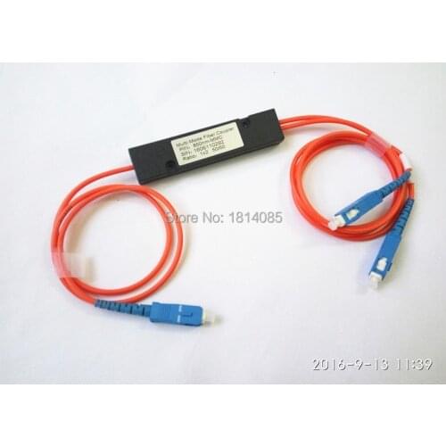 850nm 62.5/125 MM 50/50 Coupling Ratio SC/PC 1x2 FBT Coupler 1*2 FBT Multimode Fiber Optic Splitter