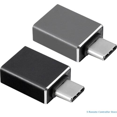 BX0E Type C to USB 3.1 Compatible with OTG High Speed Adapter Black/ Grey 60W Adapter USB C to USB 3.0 Female Stretching