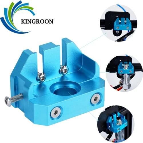 KINGROON 3D Printer Part Multi-Mount All Metal Mount For E3D V5 V6 Hotend For CR-10 CR10S ENDER-3 ENDER-3 PRO Print Head Bracket