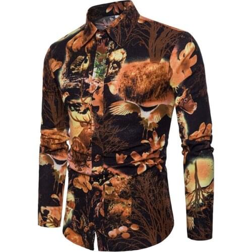 Free Shipping Hawaiian Shirt Men Plus Size 5XL Slim Fit Floral Pattern Mens Shirt Fashion Streetwear Mens Summer Clothing A412