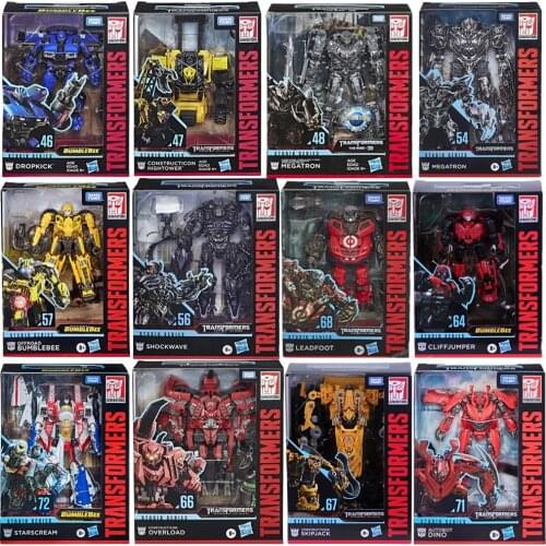 Hasbro Transformers Toys Megatron Bumblebee Devastator Skipjack Dino Starscream Leadfoot Sentinel Prime Studio Series Model Toys
