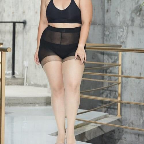 Extra large size Tights super elastic summer Ultra-thin stockings ladies Seamless pantyhose anti-hook sexy woman stockings 2020