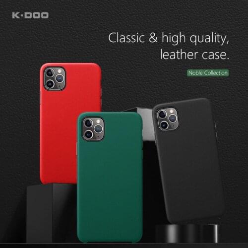 K-Doo Noble Collection leather case original design metal buttons business style phone cover for iphone11/11pro/11pro max