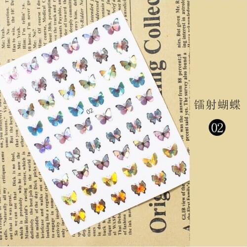 Beautiful butterfly fantasy 3D Back glue Nail decal Nail sticker Nail decoration Nail art Nail tool Nail ornament