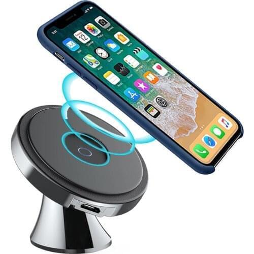 New Adsorption Fast Magnetic Wireless Charger Holder For iPhone Xiaomi Samsung Fast Charging Wireless Charger Car Phone Holder
