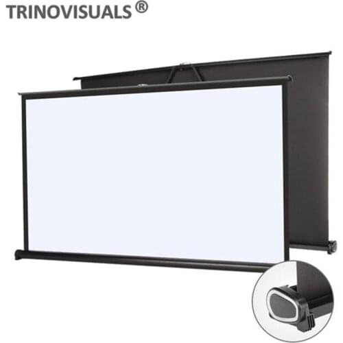 MINIH50,50inch 16:9 Portable Projection Screen,for Mini/Professional LED/LCD/DLP Projector,Self Standing Pull-Out Style Indoor