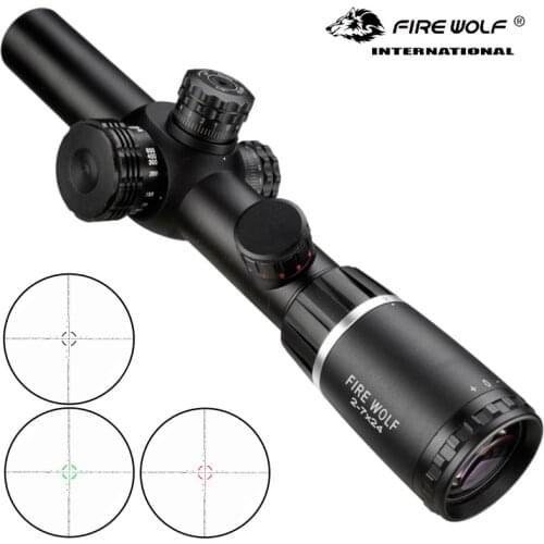 Fire Wolf 2-7X24 Rifle Scopes Rifle Scope Hunting Scope Tactical Scope Airguns Reticle Optical