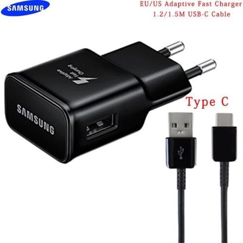 Original Samsung 9V 1.67A EP-TA20EWE 15W Usb Adaptive Fast Charger USB 3.1 Type C Cable for Galaxy A31 A51 A71 S20 Note 20 Ultra