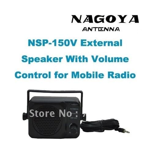 1New Original NAGOYA External Speaker NSP-150V with 3.5mm Plug + Volume Control for Mobile Radio/Transceiver