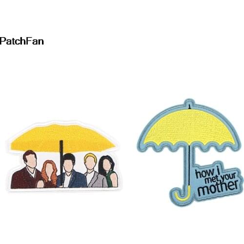 A3105 Patchfan TV Series How I Met Your Mother Badges Clothes Embroidery Patch Applique Iron Clothing Sewing Supplies Decorative