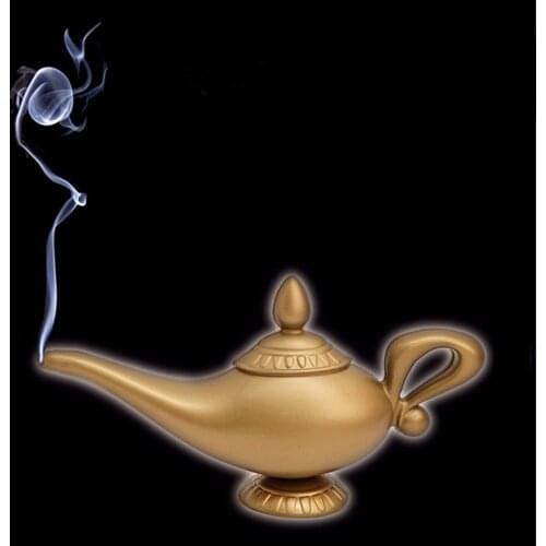 Plastic Cosplay Magic Halloween Christmas Panto Arabian For Aladdin Genie Lamp Prop For Children Home Decorations Children Gifts