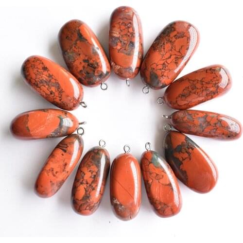 New jewelry hot selling Natural Bloodstone Irregular shape pendants for jewelry making 12pcs/lot wholesale free shipping