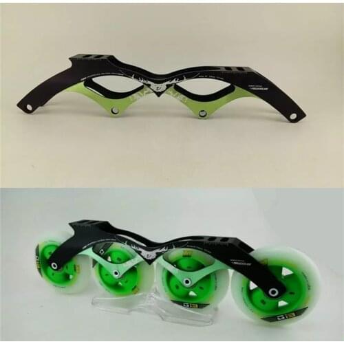 4X110mm 4X100mm 4X90mm Inline Speed Skates Frame for Powerslide 110mm 100mm 90mm Track Skating Wheel 165mm 195mm 7000 Alloy CNC