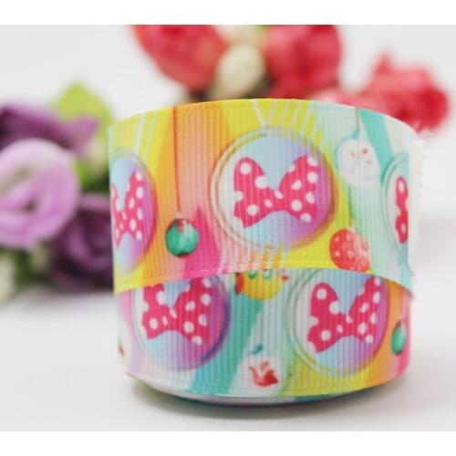 Pink Polka Dot Bow Printed Grosgrain Ribbon Diy Gift Wrapping Sewing Wedding Decoration Ribbon Bow 16-75mm