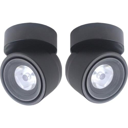 LED surface mounted spotlight 85-265V Nordic downlight adjustable 90 Degrees simple background wall lighting