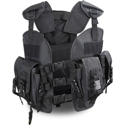 Tactical Police Military Vest Wargame Sports Wear Airsoft Paintball Carrier Strike Vest With Water Bag